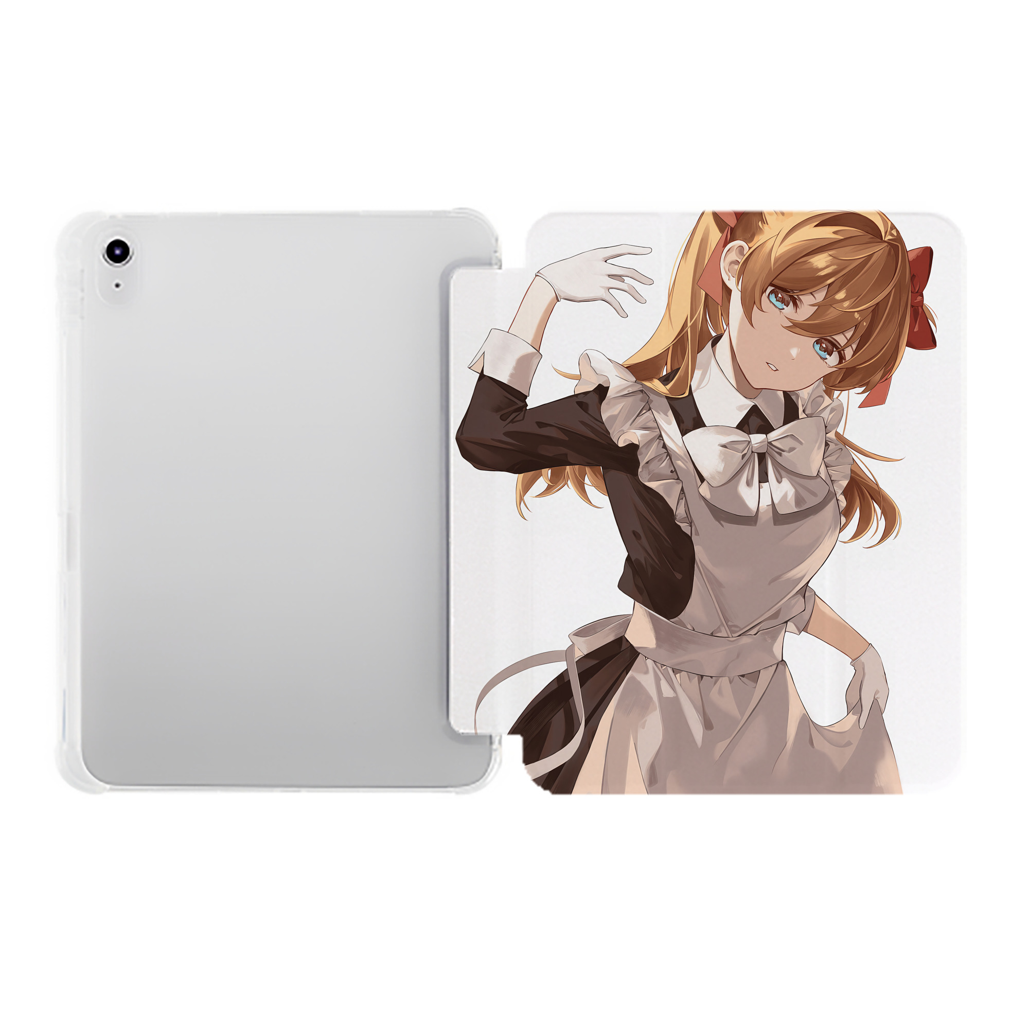 （画像用） EVA 新世紀エヴァンゲリオン IPad ケース ペン収納付き 三つ折りスタンド PUレザー×シリコン 対応機種9.5/10.5/10.9インチ